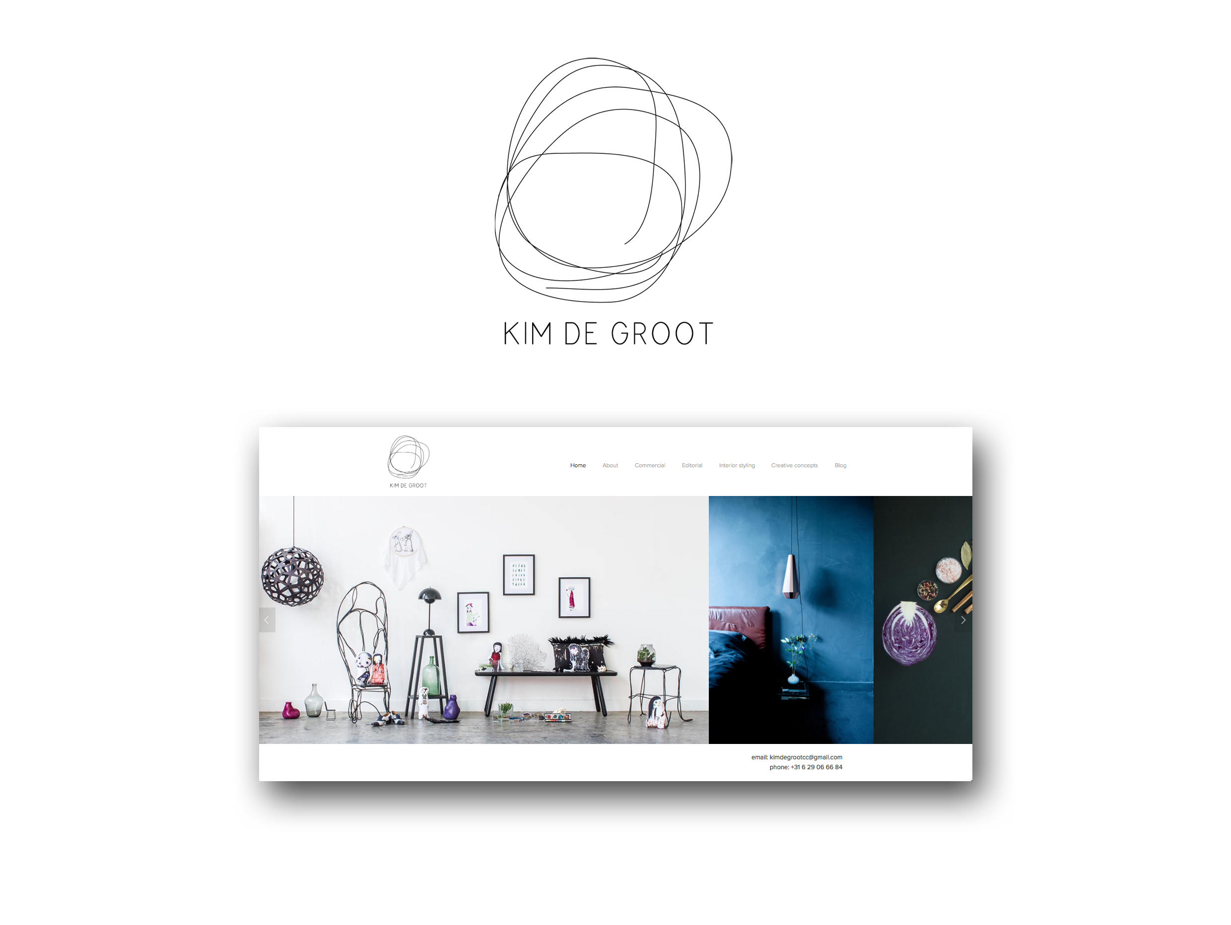 Kim de Groot branding en webdesign
