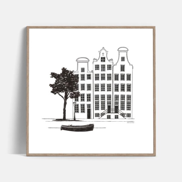 Amsterdam Keizersgracht art print - Studio Lianne Koster