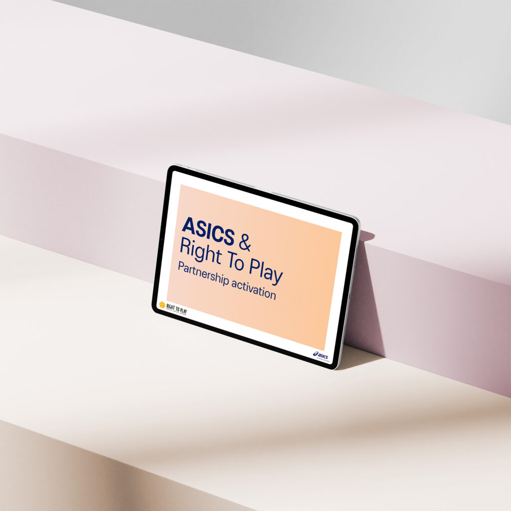 ASICS - Right To Play Partnership Activation