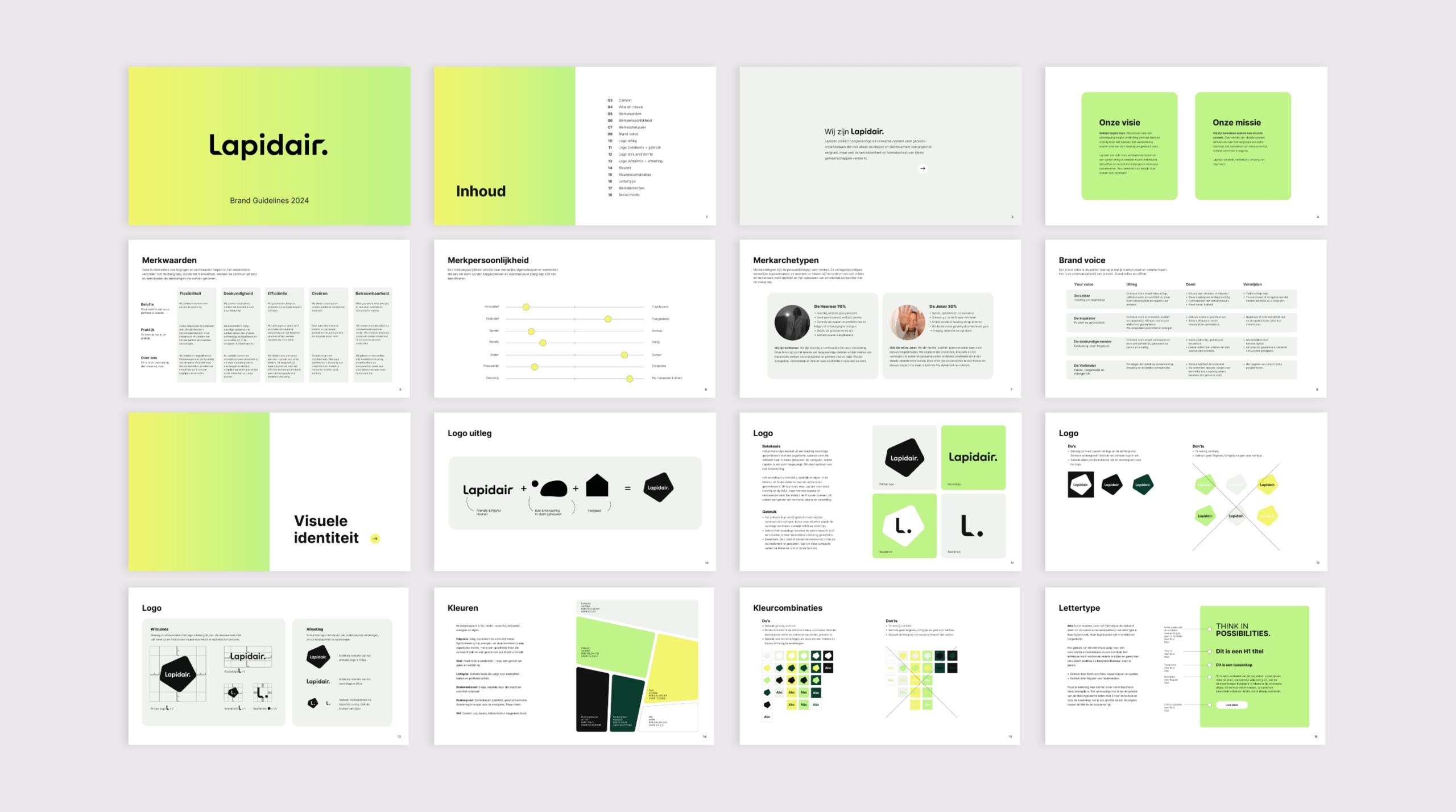 Lapidair Contentbureau Branding - Studio Lianne Koster