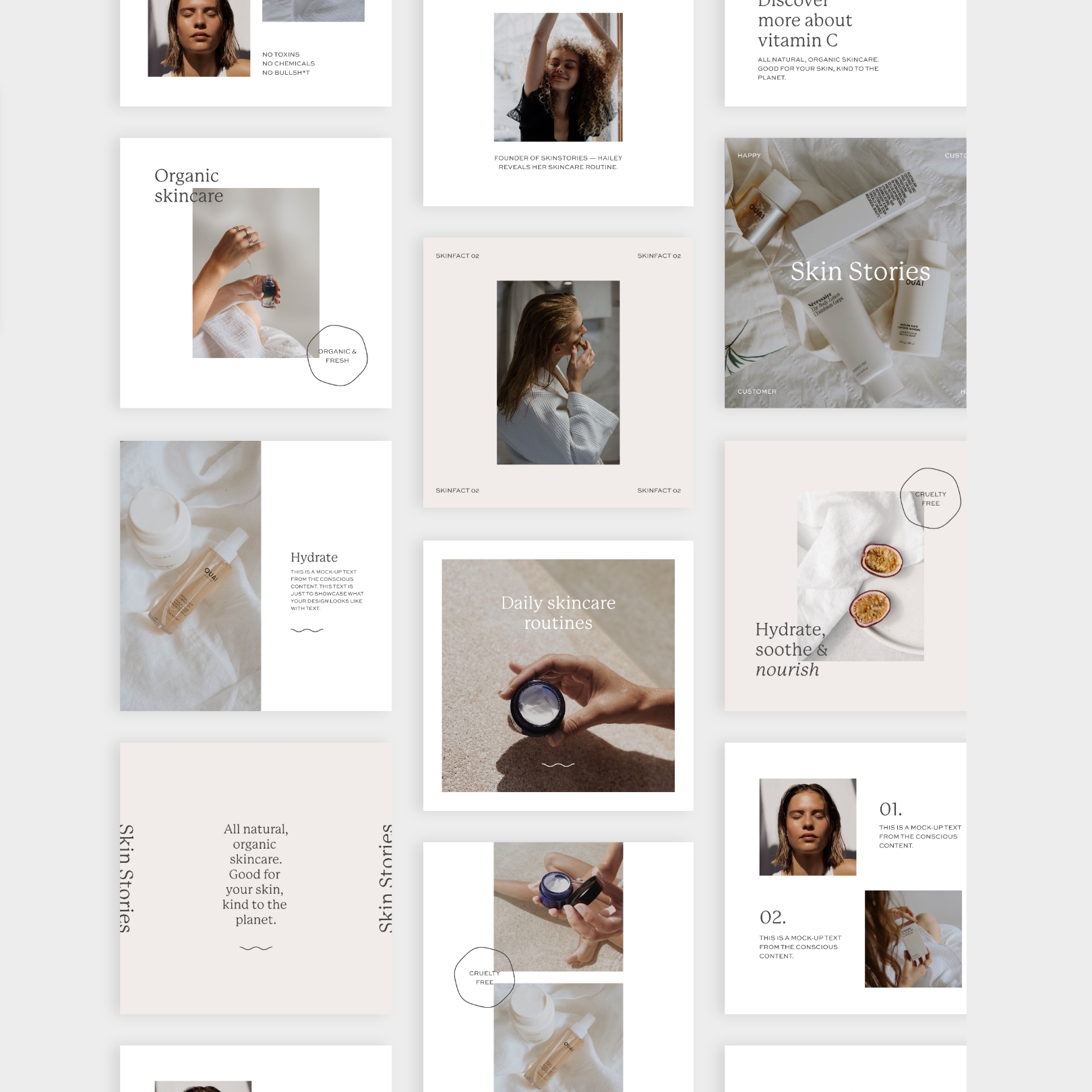 Almond Branding Social Pack - Studio Lianne Koster