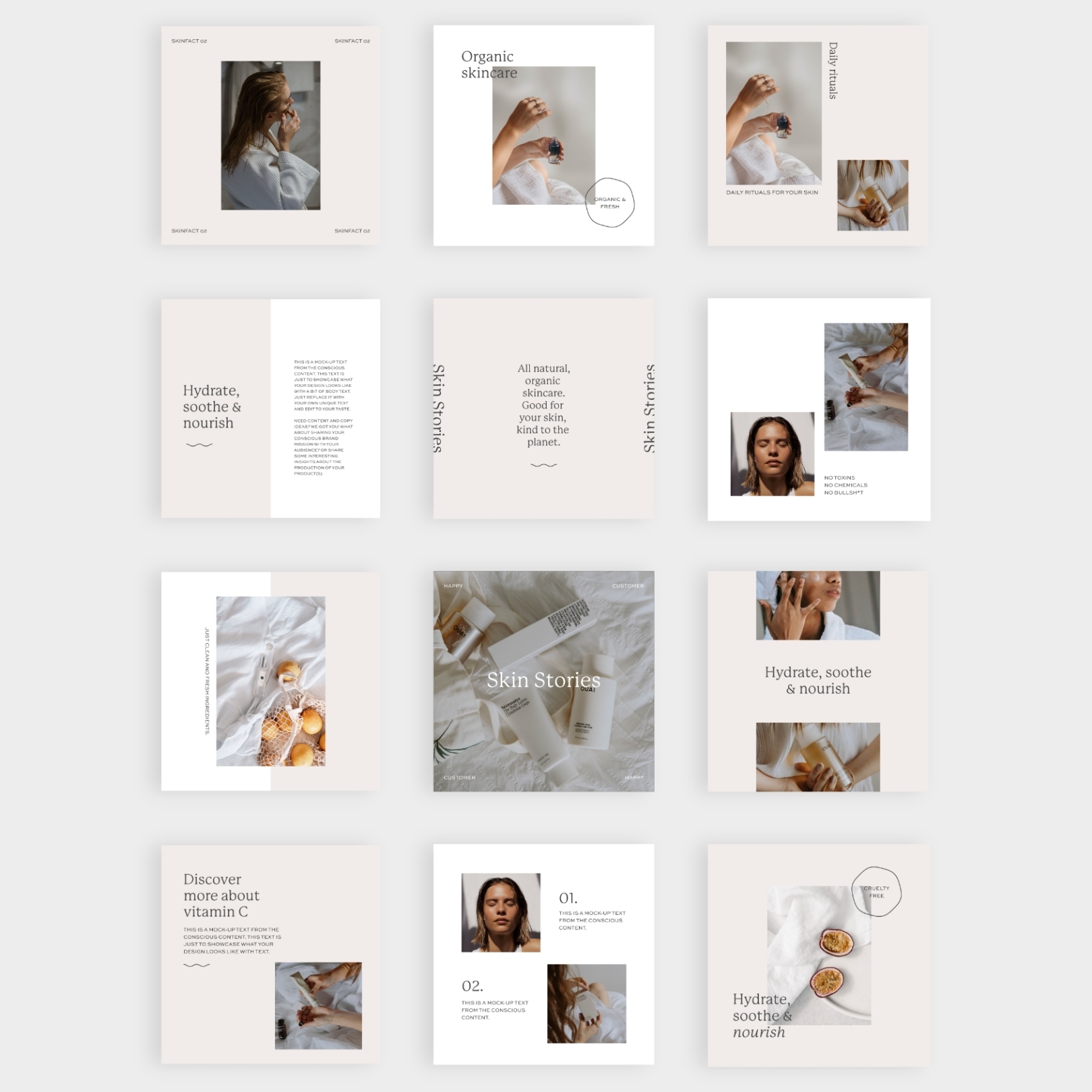Almond Branding Social Pack - Studio Lianne Koster