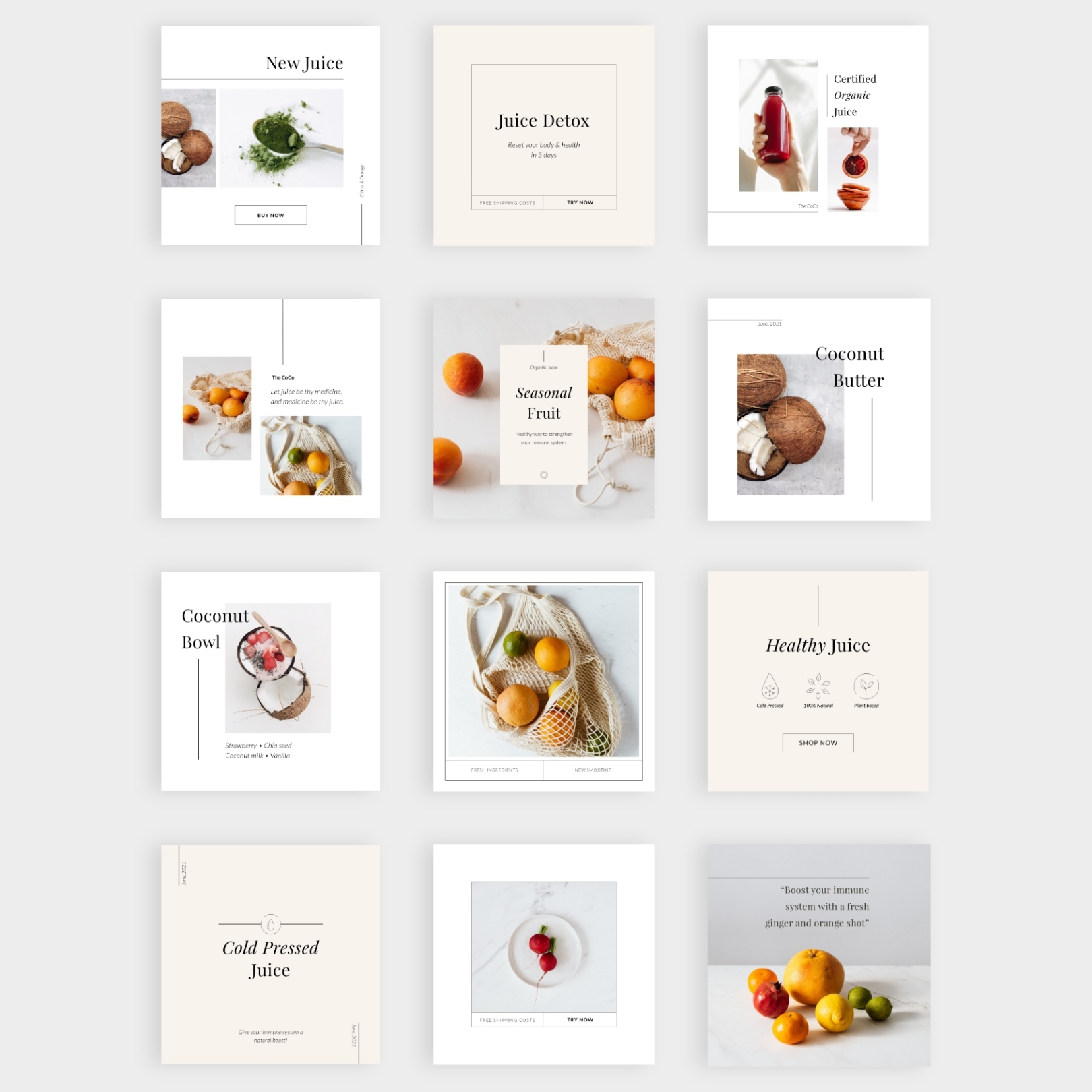 Apricot Branding Social Pack - Studio Lianne Koster