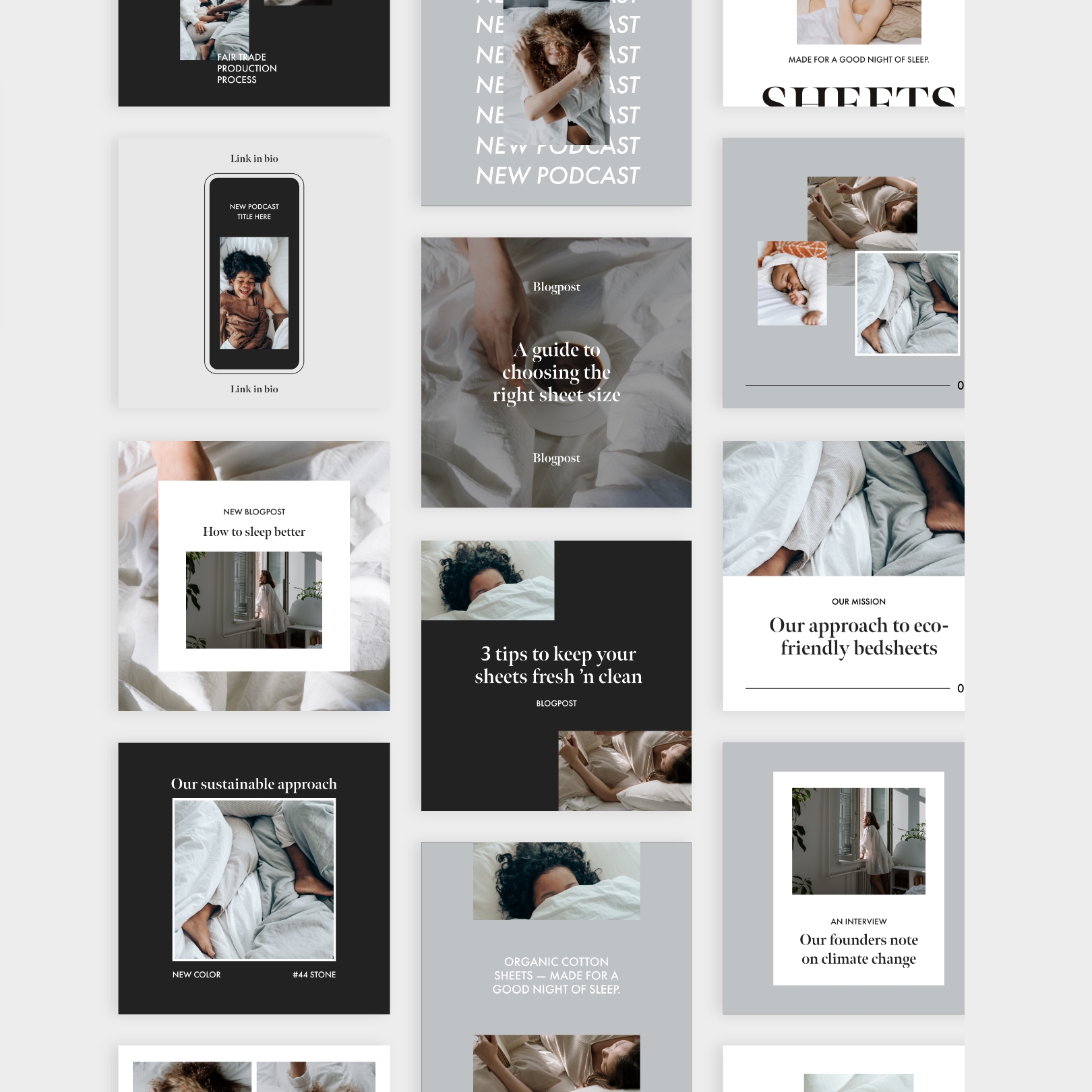 Cotton Branding Social Pack - Studio Lianne Koster