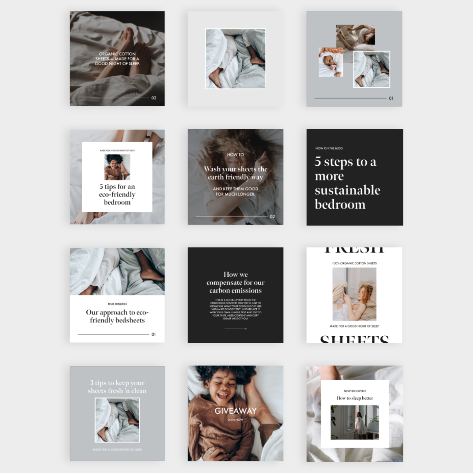 Cotton Branding Social Pack - Studio Lianne Koster