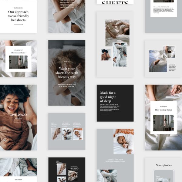 Cotton Branding Social Pack - Studio Lianne Koster