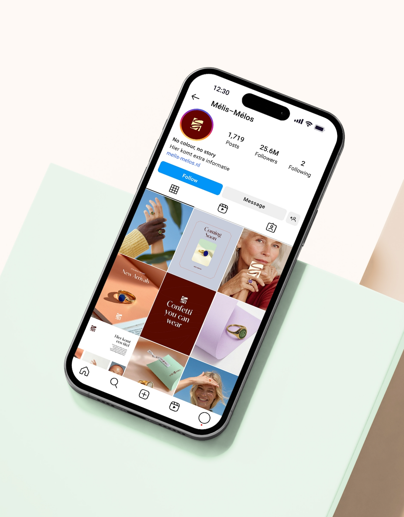 Melis Melos Template & AI Design